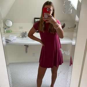 Pink T-Shirt Dress